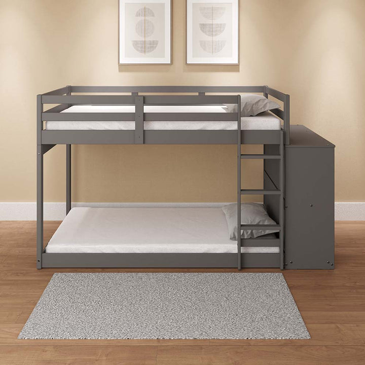 ACME Gaston Gray Finish Gaston Twin/Twin Bunk Bed Model BD01372 - MONAVILLA