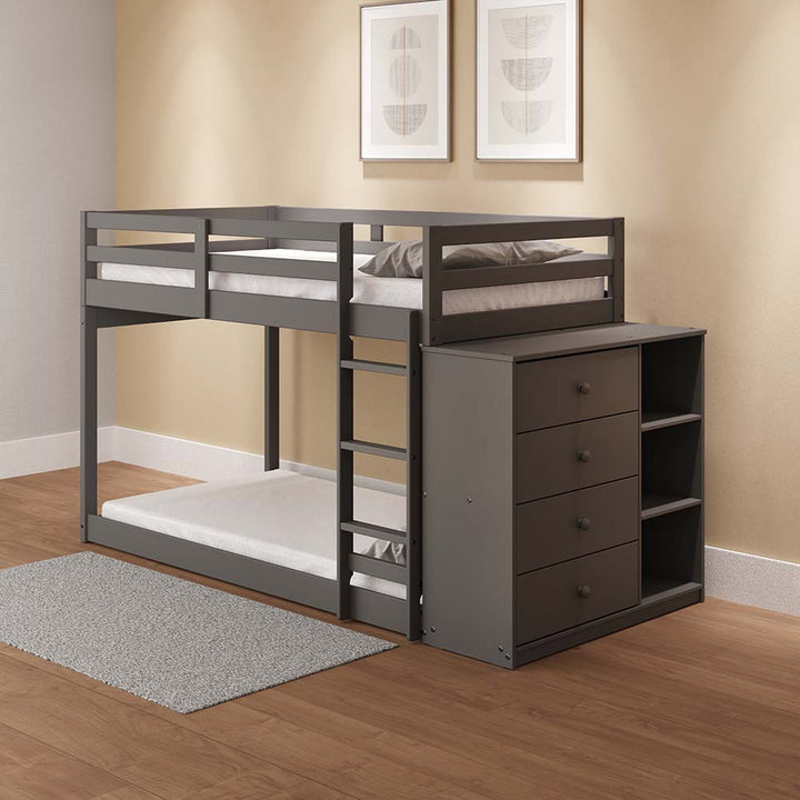 ACME Gaston Gray Finish Gaston Twin/Twin Bunk Bed Model BD01372 - MONAVILLA