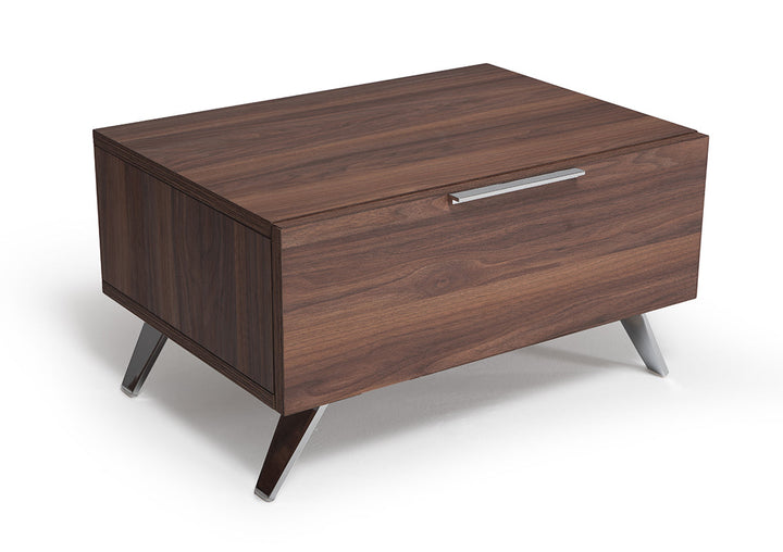 Nova Domus Brooklyn Italian Modern Walnut Nightstand - MONAVILLA