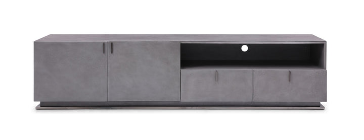 Modrest Buckley Modern Grey Crackle TV Stand - MONAVILLA