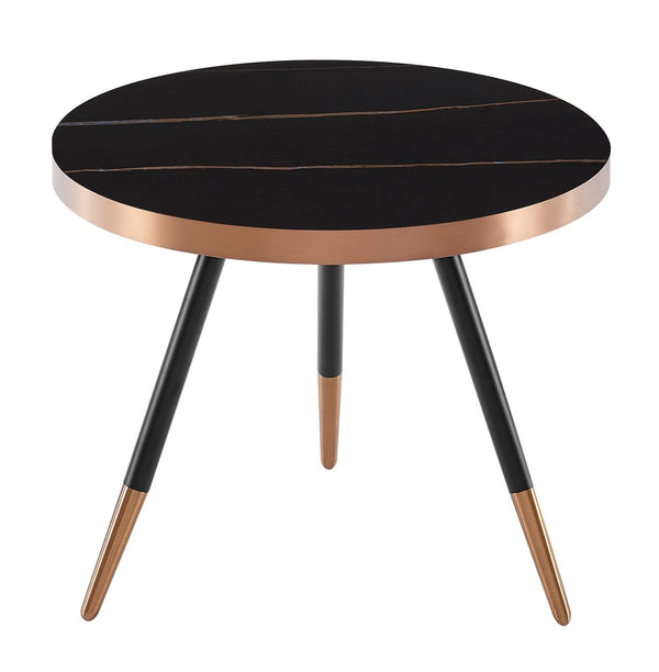 Modrest Cayson Modern Black Ceramic Small Coffee Table - MONAVILLA