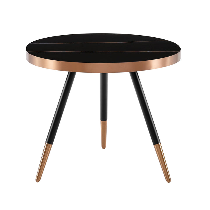 Modrest Cayson Modern Black Ceramic Small Coffee Table - MONAVILLA