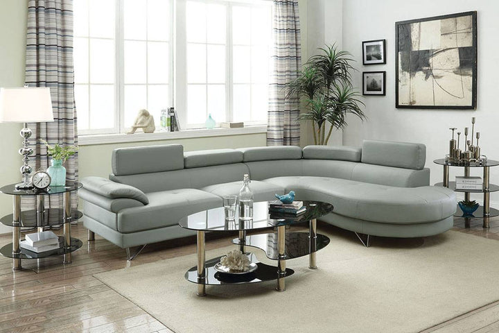 Poundex 2 Piece Sectional Sofa Model F6984 - MONAVILLA