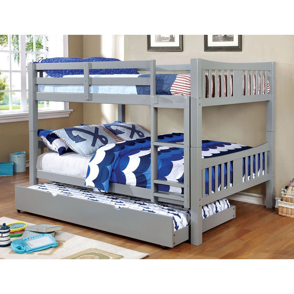 Furniture Of America Cameron Gray Transitional Full Full Bunk Bed Model CM-BK929F-GY-BED - MONAVILLA