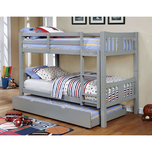 Furniture Of America Cameron Gray Transitional Twin Twin Bunk Bed Model CM-BK929GY-BED - MONAVILLA