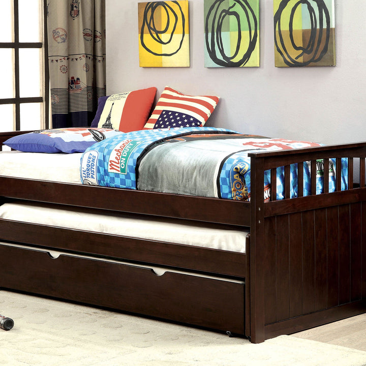 Furniture Of America Gartel Espresso Transitional Nesting Daybed Model CM1610-PK - MONAVILLA