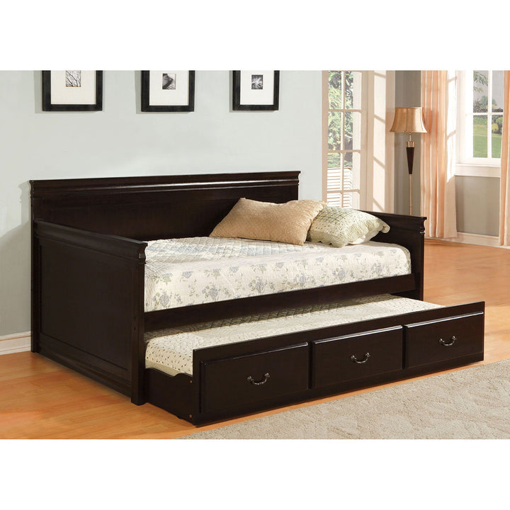 Furniture Of America Sahara Espresso Traditional Daybed With Twin Trundle, Espresso Model CM1637EX-BED - MONAVILLA