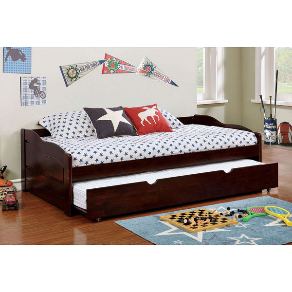 Furniture Of America Sunset Dark Walnut Transitional Daybed With Trundle, Espresso Model CM1737EX-BED - MONAVILLA