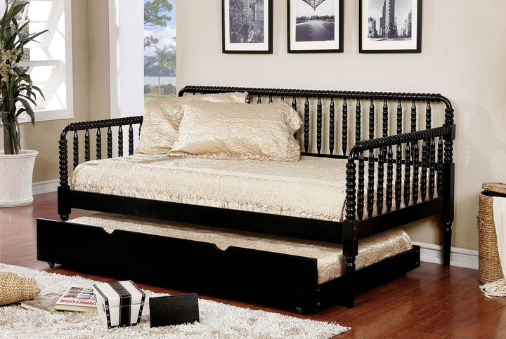 Furniture Of America Linda Black Traditional Twin Daybed Model CM1741BK-BED - MONAVILLA