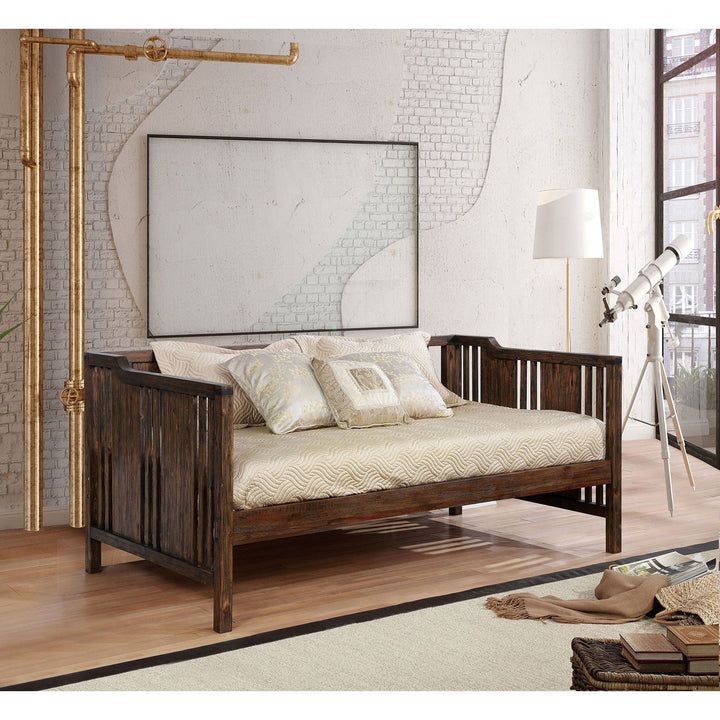 Furniture Of America Petunia Dark Walnut Transitional Twin Daybed Model CM1767-BED - MONAVILLA