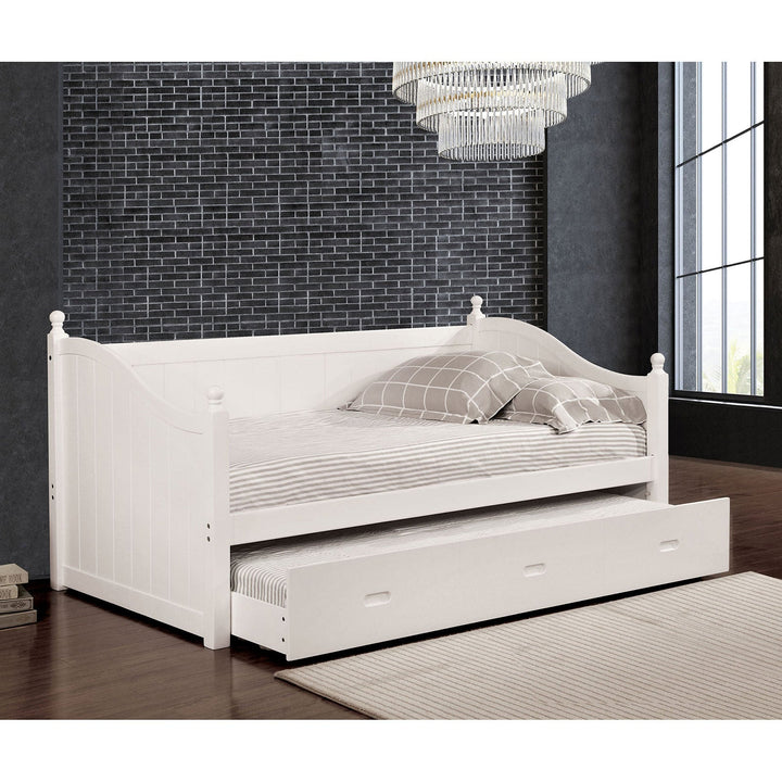 Furniture Of America Walcott White Cottage Daybed With Twin Trundle, White Model CM1928WH-BED - MONAVILLA