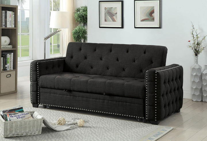 Furniture Of America Iona Gray Transitional Futon Sofa Model CM2604-PK - MONAVILLA