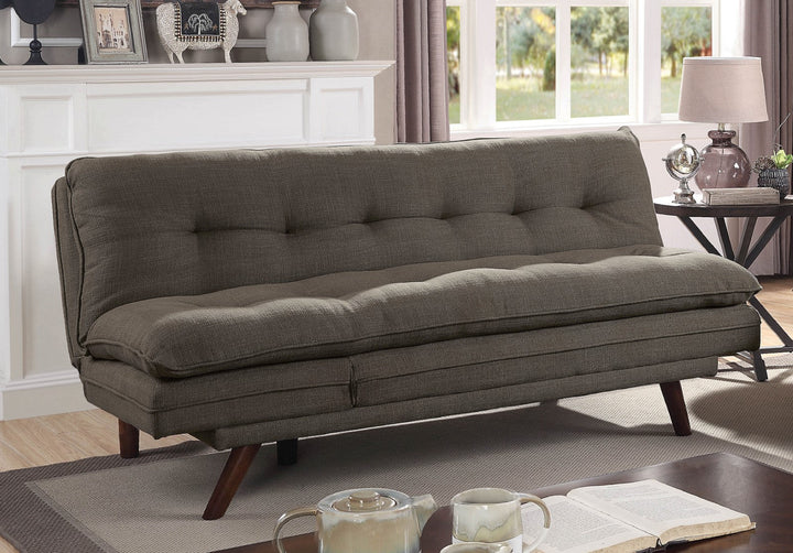 Furniture Of America Braga Gray Mid-Century Modern Futon Sofa Model CM2607-VN - MONAVILLA