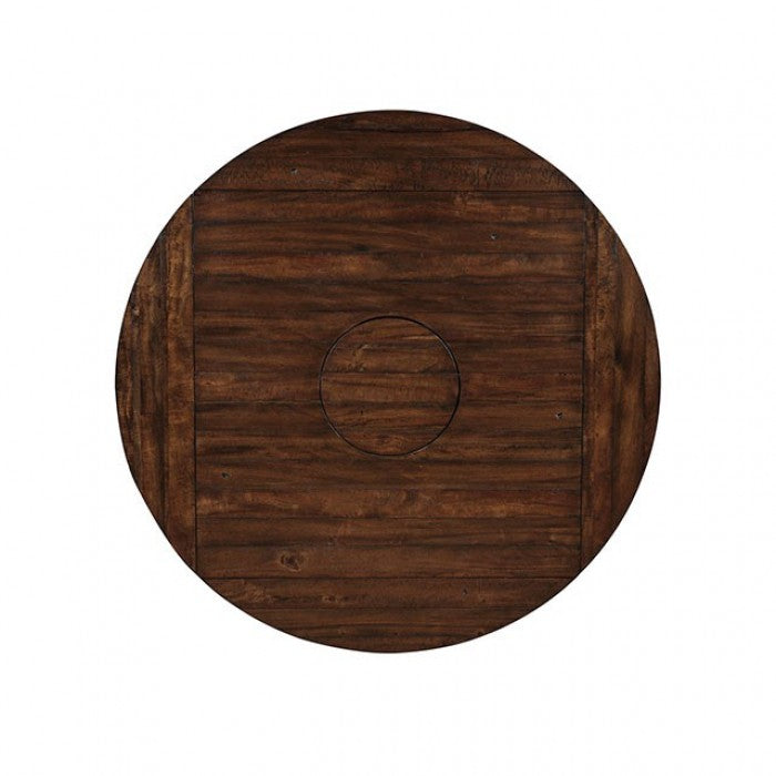 Furniture Of America Meagan Brown Cherry Transitional Round Counter Height Table Model CM3152RPT - MONAVILLA