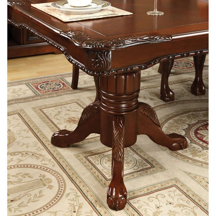 Furniture Of America Georgetown Cherry Traditional Dining Table With Double Pedestals Model CM3222T-TABLE - MONAVILLA