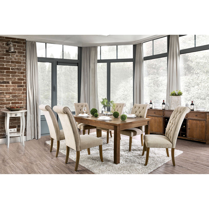 Furniture Of America Sania Rustic Oak Rustic Dining Table Model CM3324A-T-VN - MONAVILLA