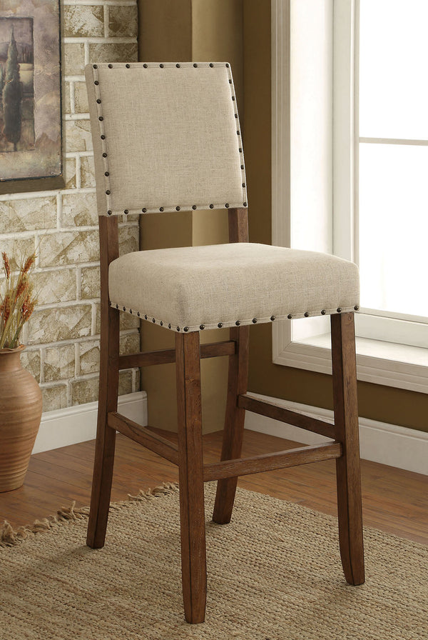 Furniture Of America Sania Rustic Oak Rustic Bar Chair (2 In Box) Model CM3324BC-2PK - MONAVILLA