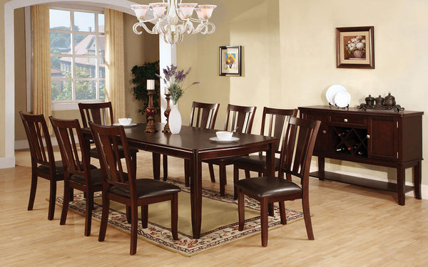 Furniture Of America Edgewood Espresso Transitional 7-Piece Dining Table Set Model CM3336T-7PC - MONAVILLA