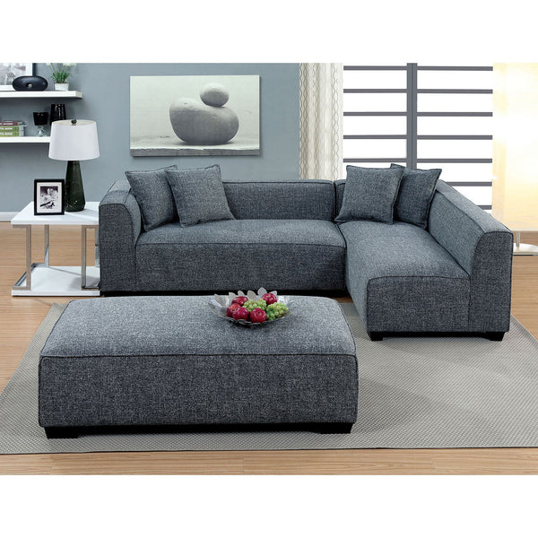 Furniture Of America Jaylene Gray Contemporary Sectional Model CM6120-SECTIONAL - MONAVILLA