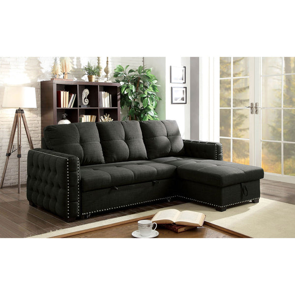 Furniture Of America Demi Dark Gray Transitional Sectional Model CM6562-SECT - MONAVILLA