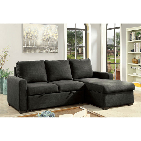 Furniture Of America Arabella Dark Gray Transitional Sectional Model CM6564DG-SECT - MONAVILLA