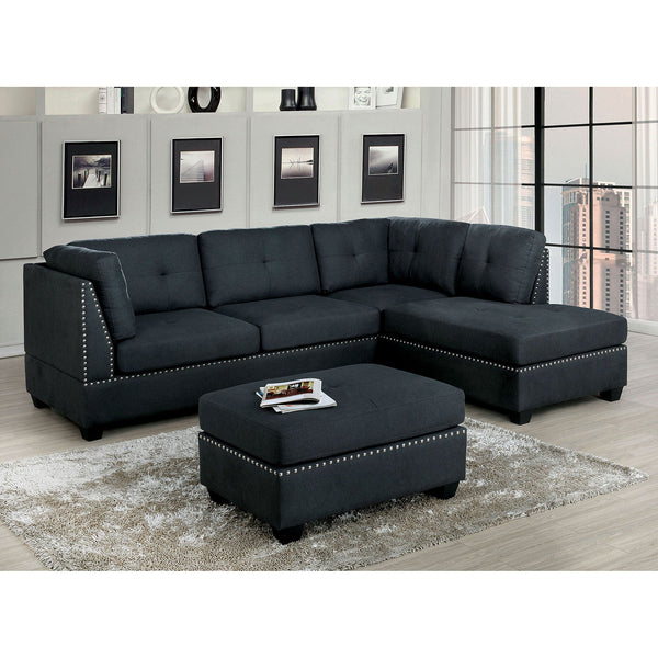 Furniture Of America Lita Gray Transitional Sectional Model CM6966-SECT - MONAVILLA