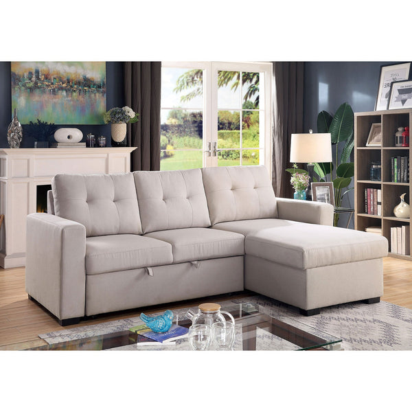 Furniture Of America Jacob Light Gray Transitional Sectional Model CM6985LG-SECT - MONAVILLA