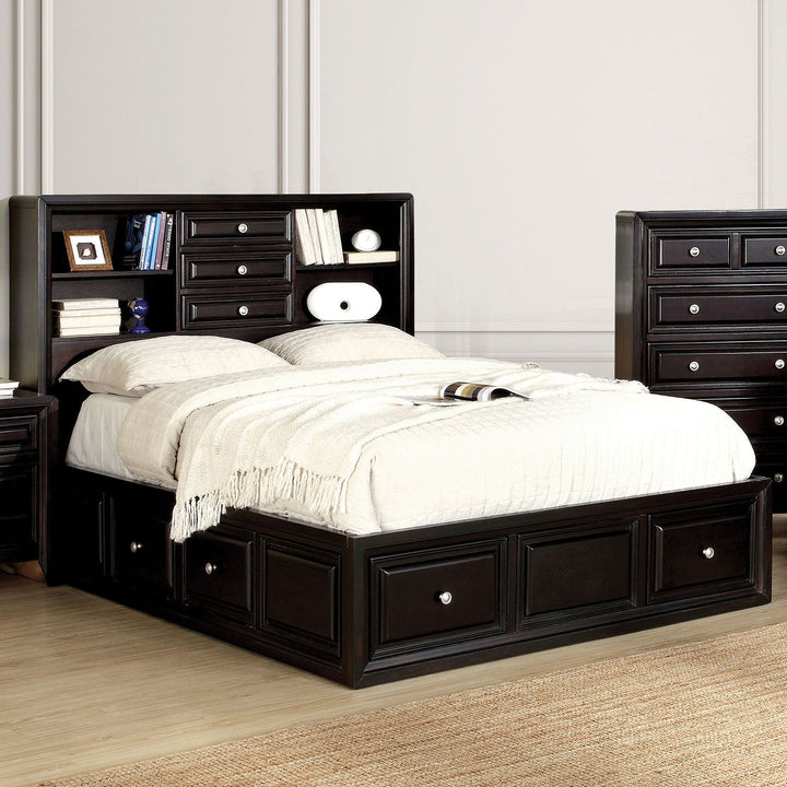 Furniture Of America Yorkville Espresso Transitional Queen Bed Model CM7059Q-BED - MONAVILLA