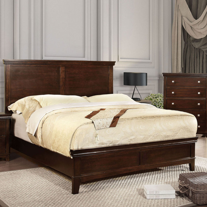 Furniture Of America Spruce Brown Cherry Transitional California King Bed Model CM7113CH-CK-BED - MONAVILLA