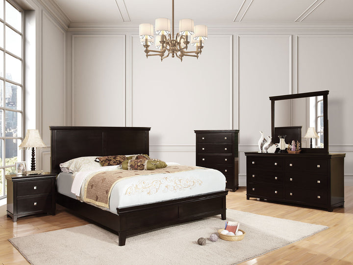 Furniture Of America Spruce Espresso Transitional 4-Piece Queen Bedroom Set Model CM7113EX-Q-4PC - MONAVILLA