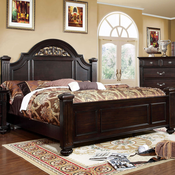 Furniture Of America Syracuse Dark Walnut Traditional Bed Model CM7129 - MONAVILLA