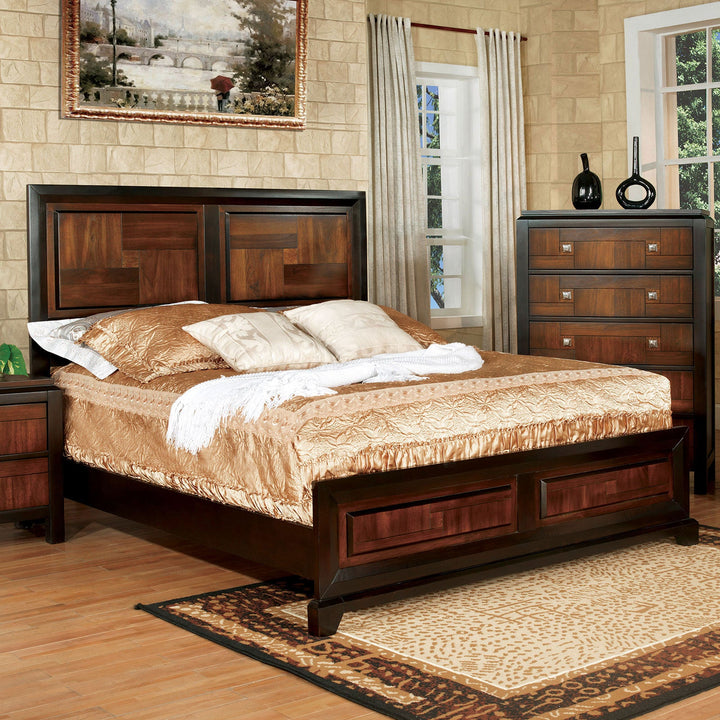 Furniture Of America Patra Acacia/Walnut Transitional Bed Model CM7152 - MONAVILLA