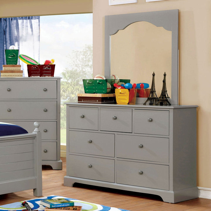 Furniture Of America Diane Gray Transitional Dresser Model CM7158GY-D-VN - MONAVILLA