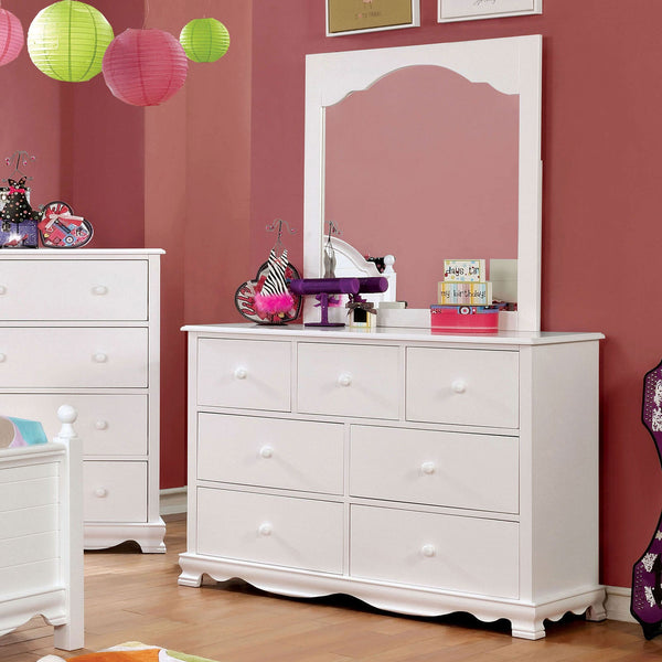 Furniture Of America Dani White Transitional Dresser Model CM7159WH-D-VN - MONAVILLA