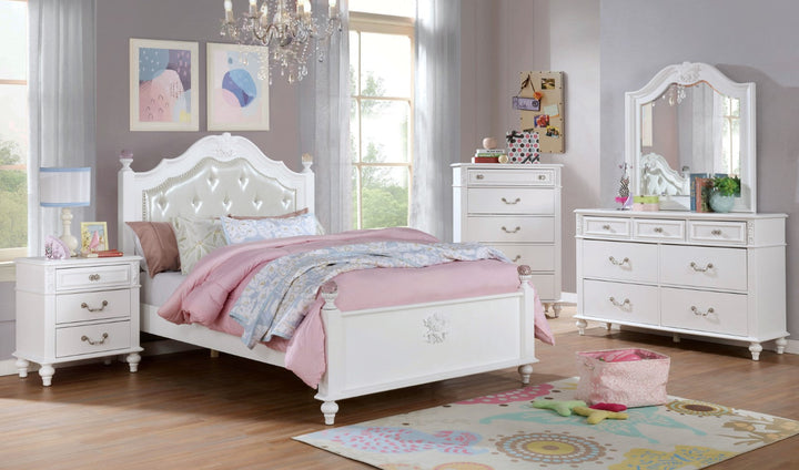 Furniture Of America Belva White Traditional Full Bed Model CM7174F-BED - MONAVILLA