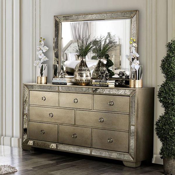 Furniture Of America Loraine Champagne Glam Dresser Model CM7195D