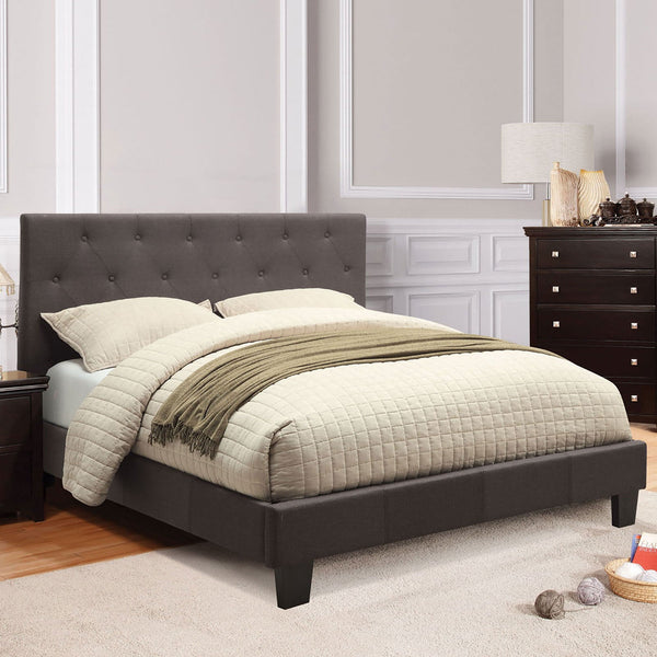 Furniture Of America Leeroy Gray Transitional California King Bed Model CM7200LB-CK-BED-VN - MONAVILLA