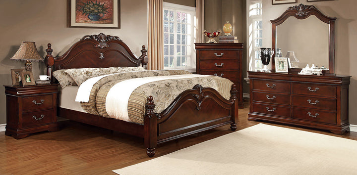 Furniture Of America Mandura Cherry Traditional Bed Model CM7260 - MONAVILLA