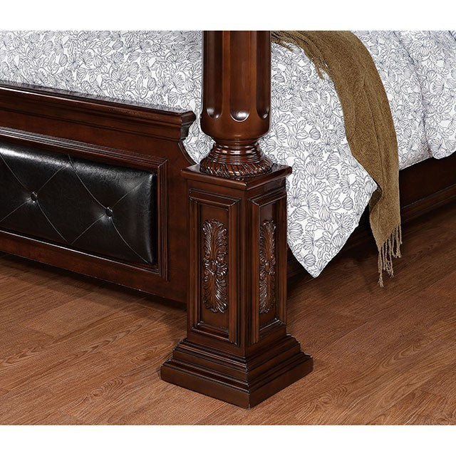 Furniture Of America Mandalay Brown Cherry Traditional Bed Model CM7271 - MONAVILLA