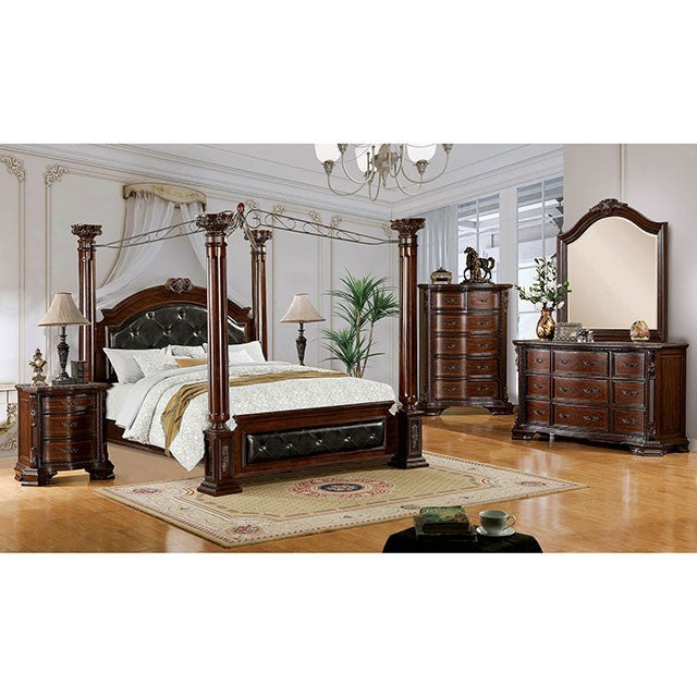 Furniture Of America Mandalay Brown Cherry Traditional Bed Model CM7271 - MONAVILLA