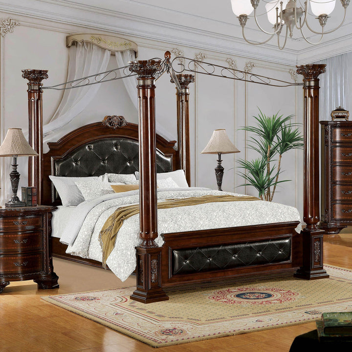 Furniture Of America Mandalay Brown Cherry Traditional Bed Model CM7271 - MONAVILLA