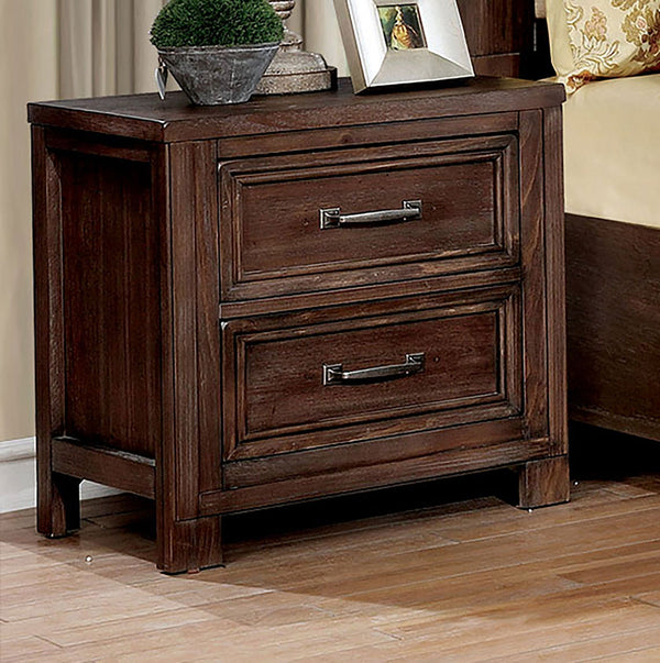 Furniture Of America Tywyn Dark Oak Transitional Night Stand Model CM7365A-N - MONAVILLA