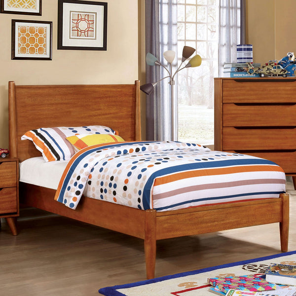 Furniture Of America Lennart Oak Mid-Century Modern Full Bed Model CM7386A-F-BED - MONAVILLA