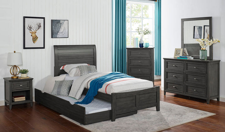 Furniture Of America Brogan Gray Transitional Full Bed Model CM7517GY-F-BED - MONAVILLA