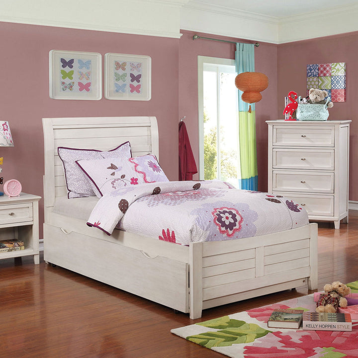 Furniture Of America Brogan Antique White Transitional Full Bed Model CM7517WH-F-BED - MONAVILLA