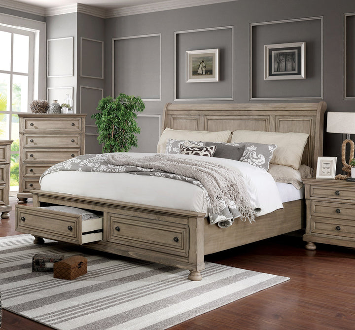 Furniture Of America Wells Gray Transitional Bed Model CM7568 - MONAVILLA