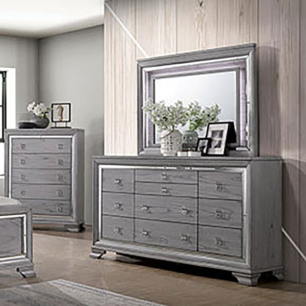 Furniture Of America Alanis Light Gray Contemporary Dresser Model CM7579D - MONAVILLA