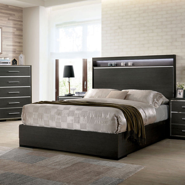 Furniture Of America Camryn Warm Gray Contemporary Bed Model CM7589 - MONAVILLA