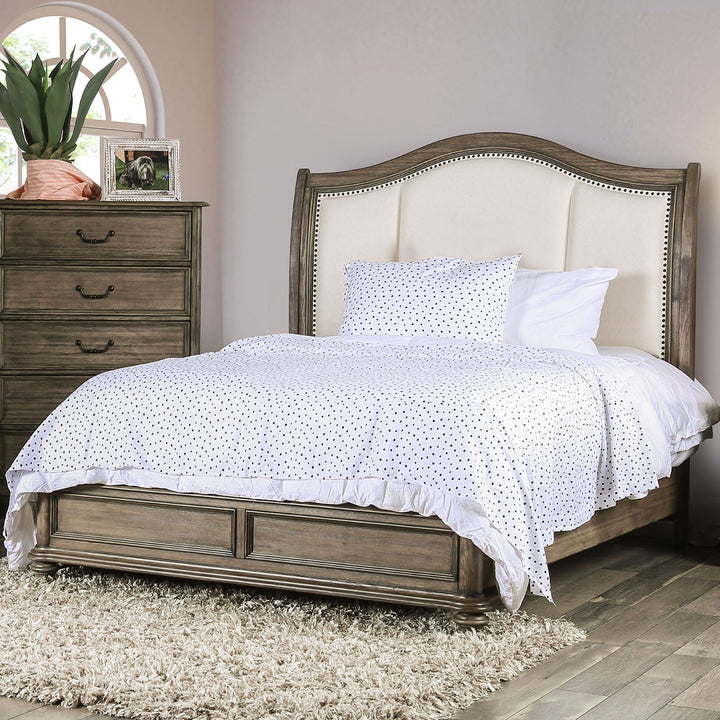 Furniture Of America Belgrade Rustic Natural Tone/Ivory Rustic Queen Bed Model CM7612Q-BED - MONAVILLA