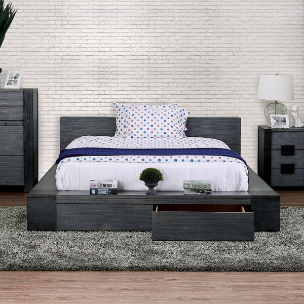 Furniture Of America Janeiro Gray Rustic Queen Bed Model CM7629GY-Q-BED - MONAVILLA